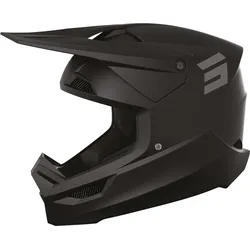 Shot Furious Solid Motocross Helm, schwarz, Größe XL für Männer
