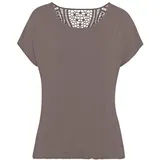 VIVANCE Kurzarmshirt taupe 32/34