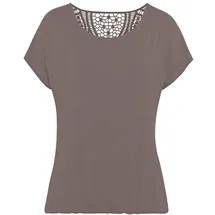 VIVANCE Kurzarmshirt taupe 32/34