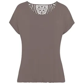 VIVANCE Kurzarmshirt taupe 32/34
