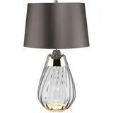 Elstead Lighting Lena 2-flammige Tischlampe 61 cm grau/Glas/Schiefer