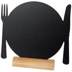 Gastronoble Securit Minitischtafel - 'Teller + Besteck' - 3 Tafeln
