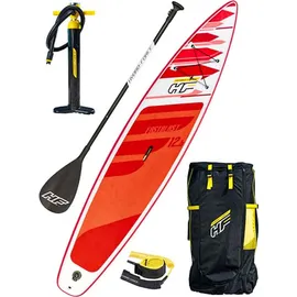 BESTWAY Hydro-Force SUP Paddle Board 381 x 76 x 15 cm rot/weiß