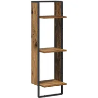 VidaXL Wandregal 30 x 25 x 100 cm Braun