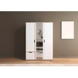 Rauch Drehtürenschrank Narai 140 x 194 x 53 cm Braun/Weiß
