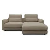 tenksom Ecksofa TENKSOM "Polsterecke, L-Form, Eckcouch, mit Federkern, inkl. Kissen", beige, B:225cm H:68cm T:171cm, Sofas, Ecksofa, legerer Sitzkomfort zum Entspannen und Verweilen