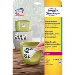 Avery Zweckform L4778REV - Polyester - matt - selbstklebend, entfernbarer Klebst