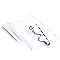 Durable Namensschild mit Nadel, 54 x 90 mm, transparent,
