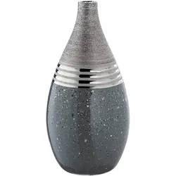 GILDE Keramik bauchige Vase Magma