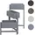 Mendler Pflanzregal T275 65 x 108 x 15 cm Grau-Blau