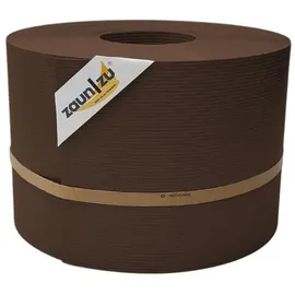 zaunzu® Sichtschutz Rille PP 50 m Braun