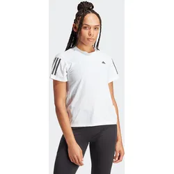 Laufshirt ADIDAS PERFORMANCE "OTR B TEE", Damen, Gr. XL, weiß, Obermaterial: 86% Polyester, 14% Elasthan, clean, sportlich, Rundhals, Shirts