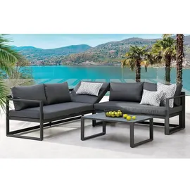 BEST Freizeitmöbel Rhodos Loungegruppe anthrazit