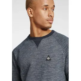 Blend Longpullover BLEND "Sweatshirt BHKuna", Herren, Gr. M, blau (marineblaus), Obermaterial: 70% Baumwolle CO. 30% Polyester PES., Pullover Longpullover