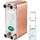 Vevor EATB12 Plattenwärmetauscher Plattenwärmetauscher 40 Wärmetauscher 40 Plattenwärmetauscher Edelstahl 316 l Wärmetauscher Heizung Golden