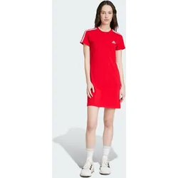 Essentials 3-Streifen Single Jersey Fitted T-Shirt-Kleid L