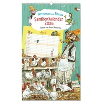Oetinger Pettersson und Findus. Familienkalender 2026