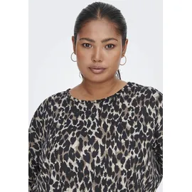 ONLY CARMAKOMA 3/4-Arm-Shirt »CARALBA 3/4 Top, braun