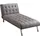 Atlantic Home Collection Relaxliege Polyester 76 x 82 x 178 cm grau