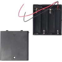 AccuCell Batteriehalter für 4 Stück Mignon AA HR-3, LR6