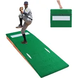 Vevor Pitching Mound, tragbarer Baseball Pitcher Mound, 85 Zoll Pitching-Trainingsausrüstung (Oudoor/Indoor), Softball-Pitching-Hilfen mit Antifade-Rasen & verstellbare Basis