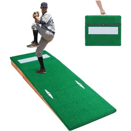 Vevor Pitching Mound, tragbarer Baseball Pitcher Mound, 85 Zoll Pitching-Trainingsausrüstung (Oudoor/Indoor), Softball-Pitching-Hilfen mit Antifade-Rasen & verstellbare Basis