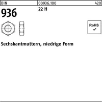 Industrial Quality Supplies Sechskantmutter DIN 936 M 20 x