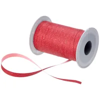 Präsent Geschenkband POLY GLITTER Glitter rot 10,0 mm x 100,0 m