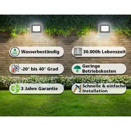 Sylvania Außenleuchte LED schwarz 26 W IP65 3000 lm