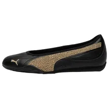 Puma Catch Soleil Topcat Ballerina Sneakers 39, Black Toasted Almond Gold Beige