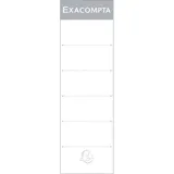 Exacompta Rückenschilder 538E Weiß 185 x 56 mm 10 Blatt