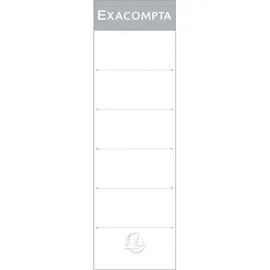Exacompta Rückenschilder 538E Weiß 185 x 56 mm 10 Blatt