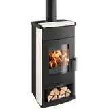 HAAS+SOHN Kaminofen Heizofen Montegrotto 305.15-4 perl-schwarz Whiterock (7 kW)