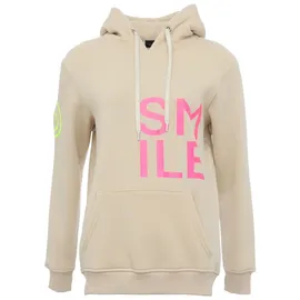 Zwillingsherz Alissa Hoodie Neon-Details Beige S/M