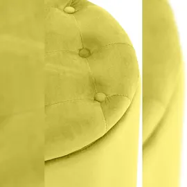 CLP Sitzhocker Pantin Samt gelb