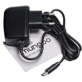 Ladegerät passend für Cubot A5, Cubot King Kong 3, Cubot Note Plus, Cubot Power, Cubot X19 USB Typ-C Ladekabel Kabel Schnell-Netzladegerät Netzteil 2A OTB mit mungoo Displayputztuch