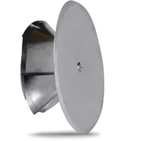 FireFix Kaminlochdeckel Metall Ø 160 mm mit Isolierung Silber