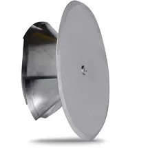 FireFix Kaminlochdeckel Metall Ø 160 mm mit Isolierung Silber