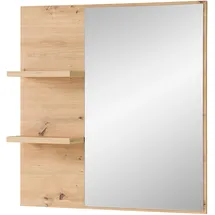 Innostyle Wandspiegel Artisan Eiche 78 x 80 cm - holzfarben ¦ Glas,Aluminium,Holzwerkstoff ¦ Maße (cm): B: 78 H: 80 T: 17.0
