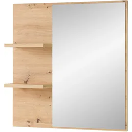 Innostyle Wandspiegel Artisan Eiche 78 x 80 cm - holzfarben ¦ Glas,Aluminium,Holzwerkstoff ¦ Maße (cm): B: 78 H: 80 T: 17.0