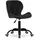 home collective Drehstuhl Velours Schwarz