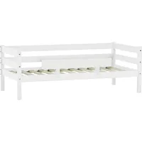 Hoppekids Einzelbett »ECO Comfort Kinderbett, Kiefer Massivholz, Jugendbett inkl. Rollrost«, 70x160 cm, wahlweise in verschieden Farben/ Matratze/ Absturzsicherung, weiß