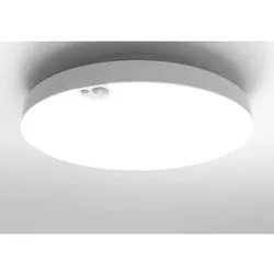 Heitronic Wand und Deckeneinbau Aufbauleuchte Allrounder 20W warmweiß 23cm IR Sensor 230V