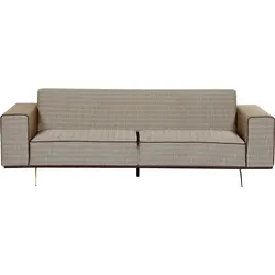 2-Sitzer Sofa Leinen hellbraun OSELO