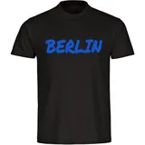 multifanshop multifanshop® Kinder T-Shirt - Berlin blau - Textmarker - Druck blau