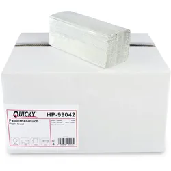 Quicky Papierhandtuch 1-lagig C-Falz, Recycling, natur, 4.000 Stk.