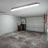 ETC Shop LED Feuchtraumlampe Deckenleuchte Feuchtraumwannenleuchte Garagenlampe LED Röhre, strahlwassergeschützt, 1x T8 18W 1700 Lm neutralweiß , LxBxH 127,5x6,8x5,8 cm