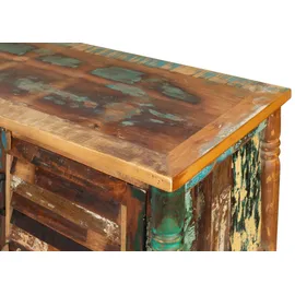 MASSIVMOEBEL24.DE FABLE TV-Lowboard 220x50x55 cm Mehrfarbig Holz