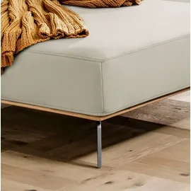 W.Schillig Ecksofa "run, Designsofa, bequem, L-Form", weiß (cream weiß z73), B:299cm H:88cm T:178cm, Longlife Xtra-Leder Z73: Naturwalkleder der Luxusklasse aus den erlesensten Rohhäuten.