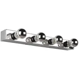 meine wunschleuchte Spiegelleuchte LED wechselbar Warmweiß Silber 11 cm